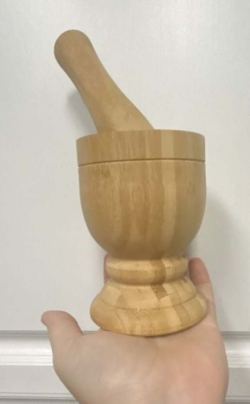 IMUSA Bamboo Mortar and Pestle Set
